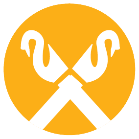 Pictogramm zum Thema Altländer Kulturgüter. Gelb mit weißem Motiv Giebelschwäne. Link zu Zeitfenstern zum Thema Kulturgüter des Alten Landes Pictogramm zum Thema Altländer Kulturgüter. Gelb mit weißem Motiv Giebelschwäne. Link zu Zeitfenstern zum Thema Kulturgüter des Alten Landes