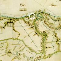 Auf der Karte von 1784 ist das Schilling'sche Brack als blauer Punkt eingezeichnet.