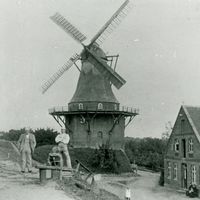 Foto der Borsteler Windmühle