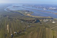 Luftbild Elbe im Bereich Zweite Meile